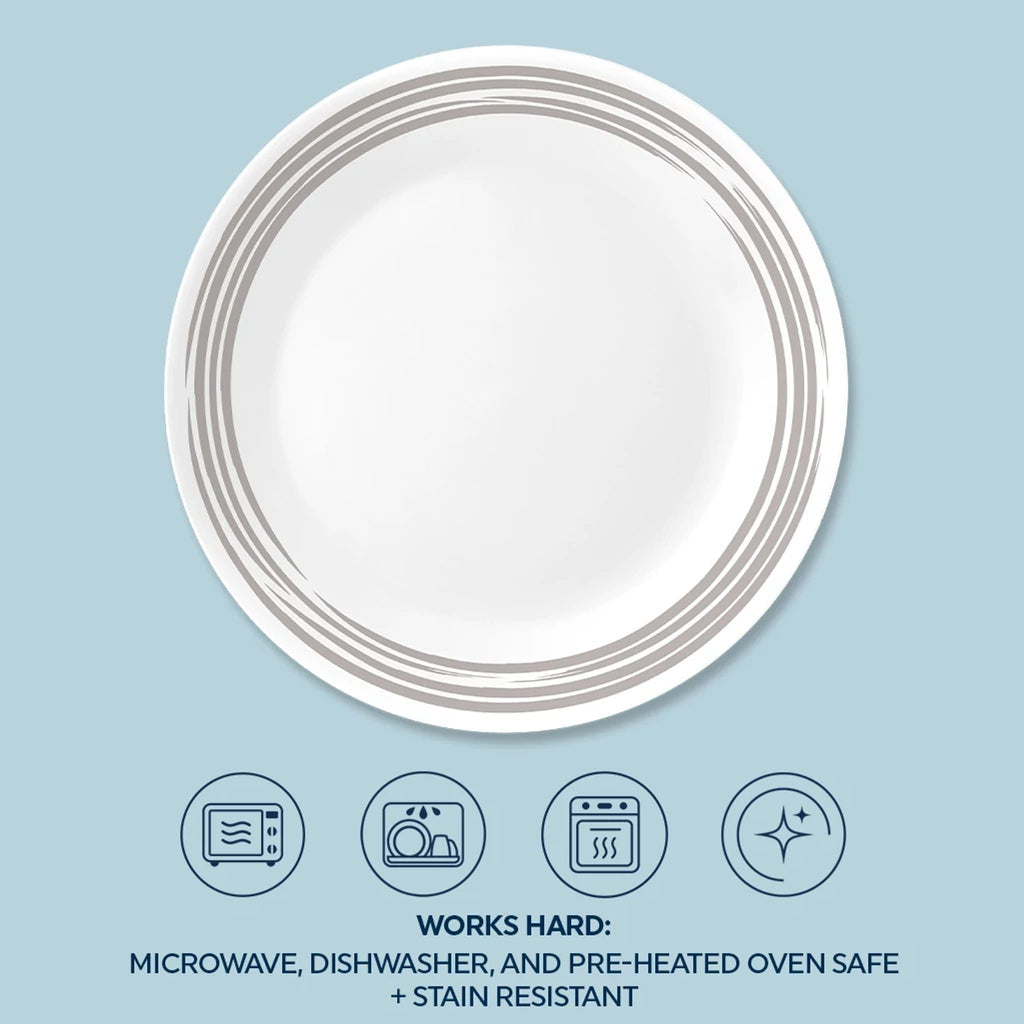 Corelle® Brushed Silver 10.25" Dinner Plate