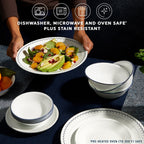 Corelle® Caspian Lace 66-piece Dinnerware Set, Service for 12