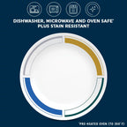 Corelle® Color Block 8.5" Salad Plate