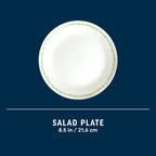 Corelle® Spring Blossom Green 8.5" Salad Plate